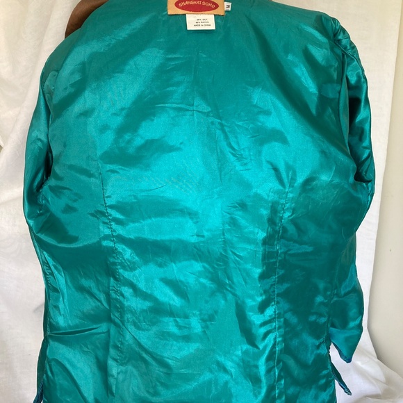 Chinese style fitted blue mandarin jacket by Shanghai Soho - Picture 7 of 7